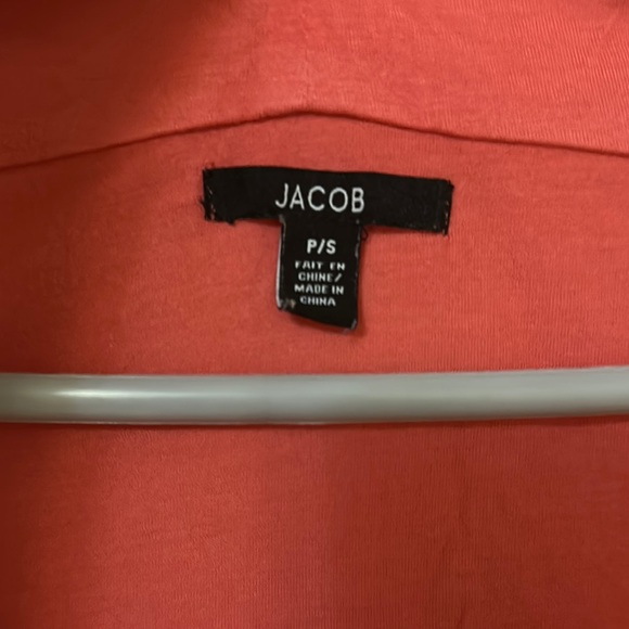 Jacob Coral Pink Cap Sleeve Fitted Blouse - Picture 2 of 4